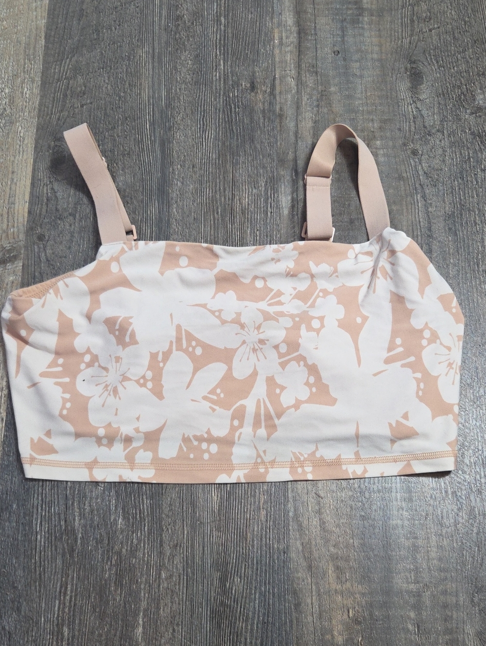 aerie Floral Bralette - Cream & Blush